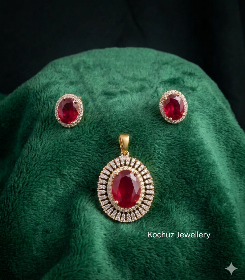 PEND1013- AD Replica Pendent Set - 3 colours