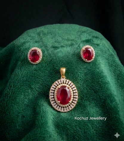 PEND1013- AD Replica Pendent Set - 3 colours