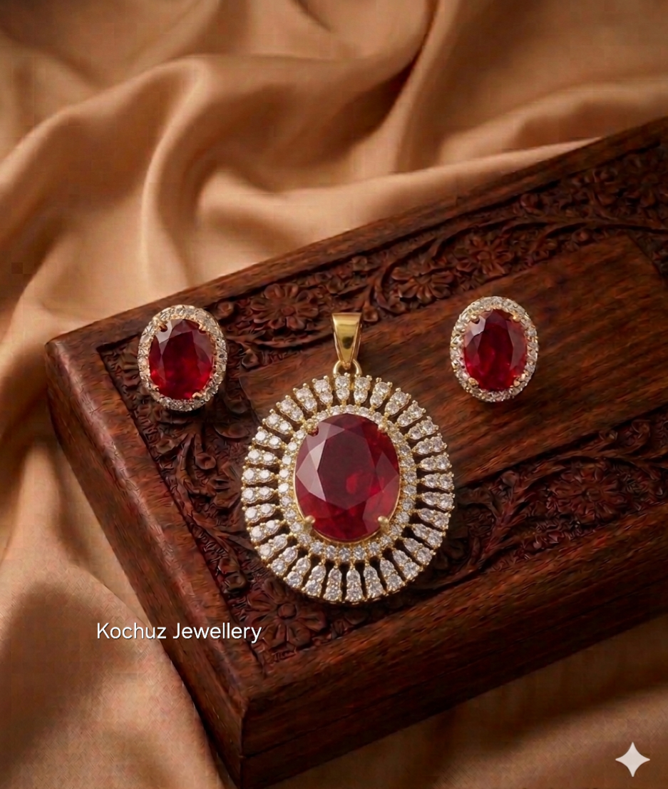 PEND1013- AD Replica Pendent Set - 3 colours