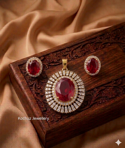 PEND1013- AD Replica Pendent Set - 3 colours