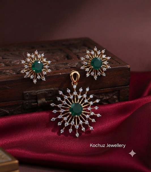 PEND1039 - AD Replica Pendent Set - Green