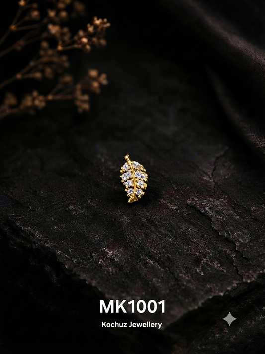 MK1001 -24 Karat Gold Plated Nose Pin