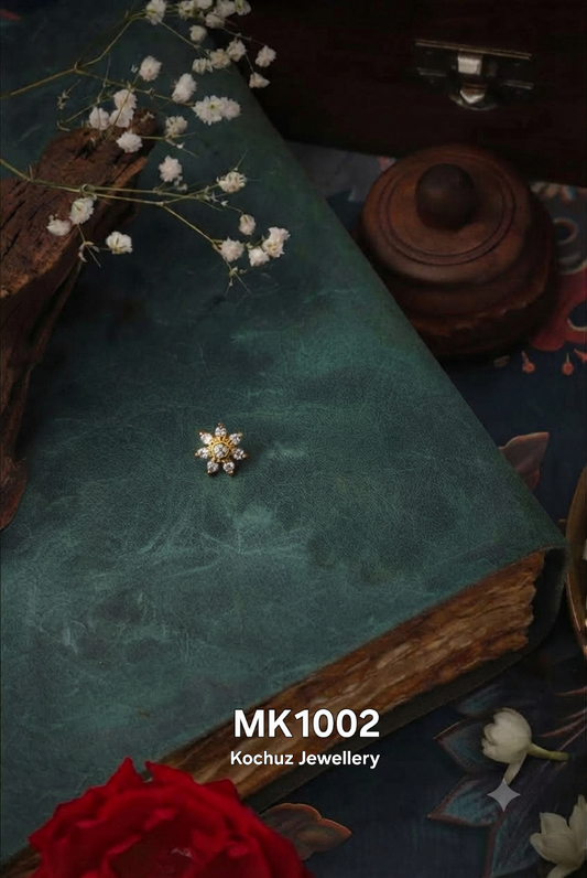 MK1002 -24 Karat Gold Plated Nose Pin