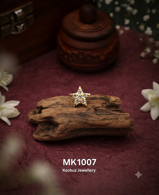 MK1007 -24 Karat Gold Plated Nose Pin