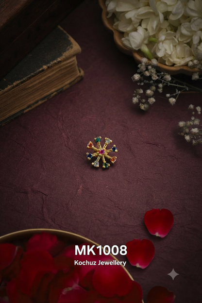 MK1008 -24 Karat Gold Plated Nose Pin