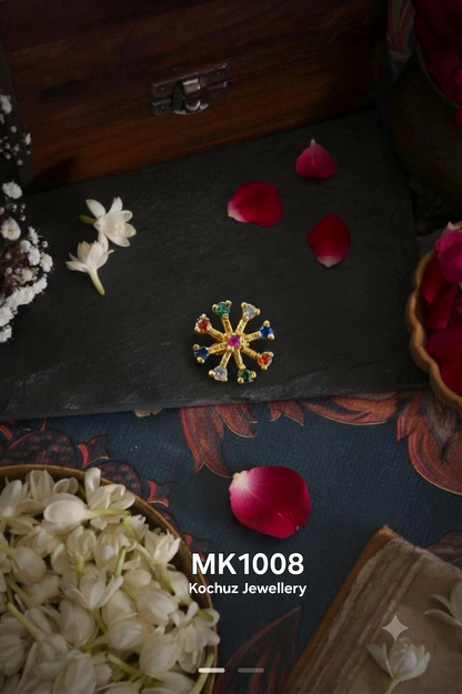 MK1008 -24 Karat Gold Plated Nose Pin
