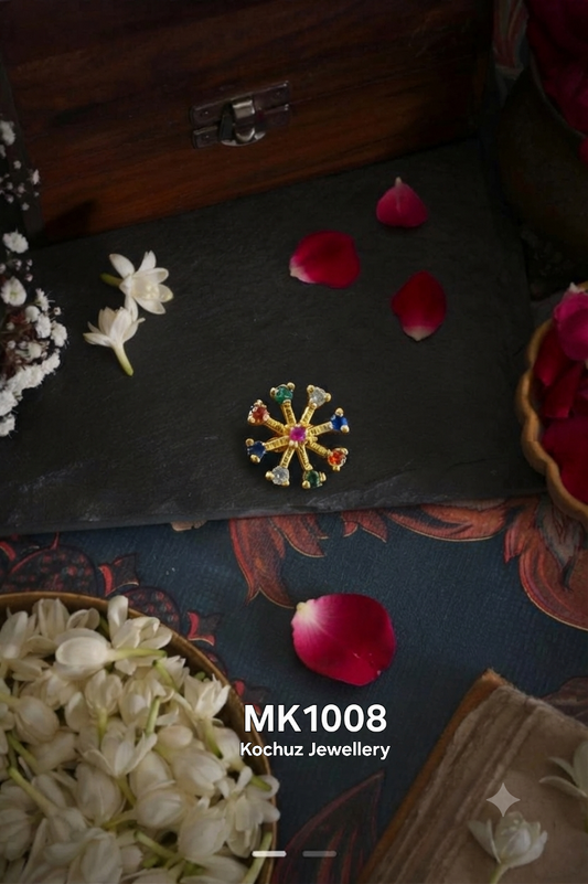 MK1008 -24 Karat Gold Plated Nose Pin