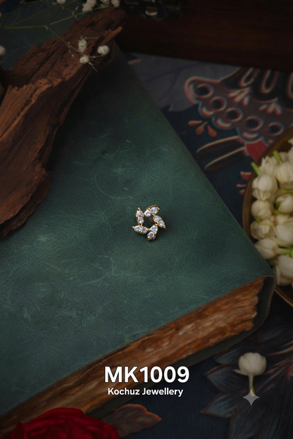 MK1009 -24 Karat Gold Plated Nose Pin