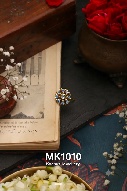 MK1010 -24 Karat Gold Plated Nose Pin