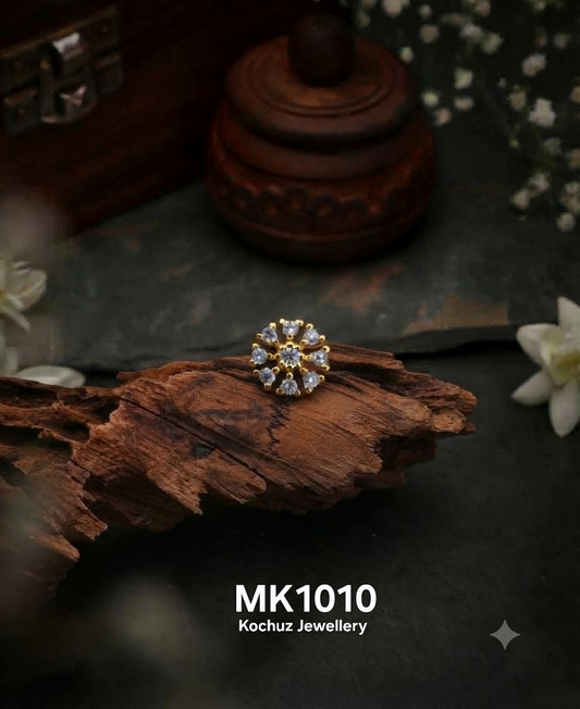 MK1010 -24 Karat Gold Plated Nose Pin