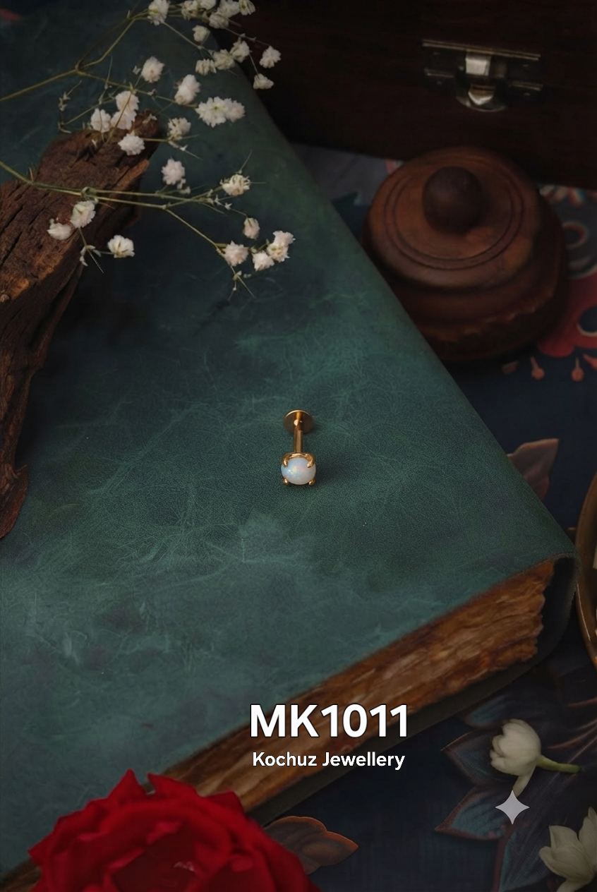 MK1011 -24 Karat Gold Plated Nose Pin