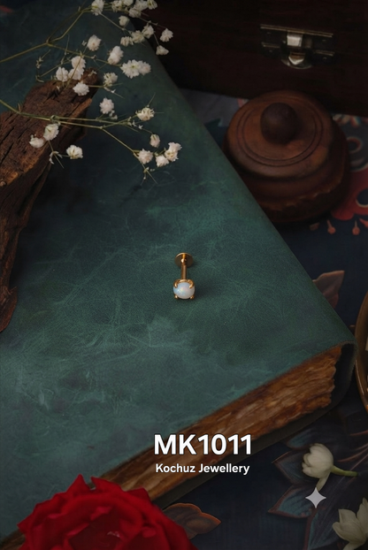 MK1011 -24 Karat Gold Plated Nose Pin