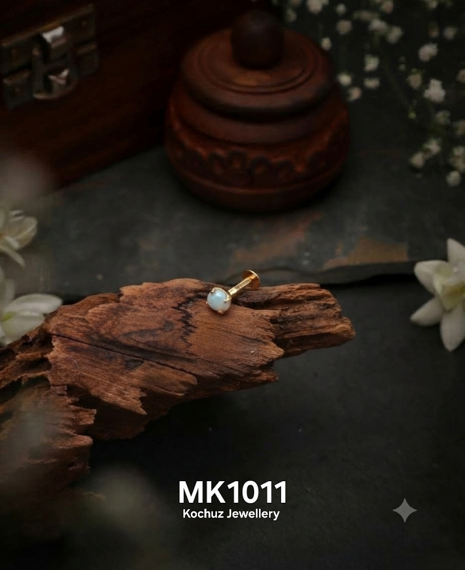 MK1011 -24 Karat Gold Plated Nose Pin