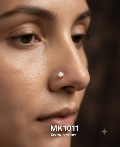 MK1011 -24 Karat Gold Plated Nose Pin