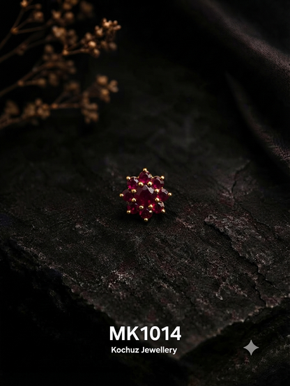 MK1014 -24 Karat Gold Plated Nose Pin