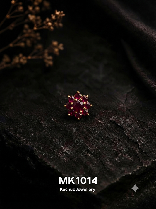 MK1014 -24 Karat Gold Plated Nose Pin