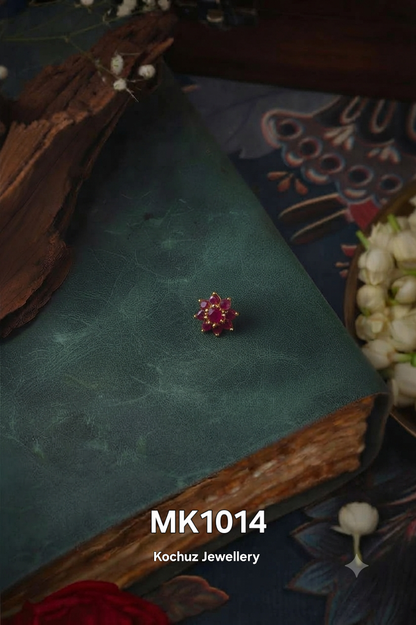 MK1014 -24 Karat Gold Plated Nose Pin