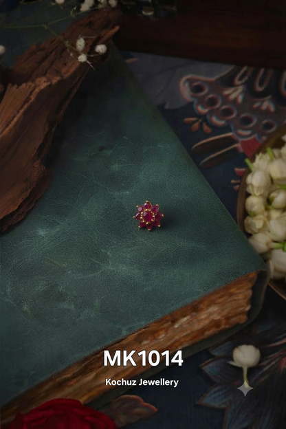 MK1014 -24 Karat Gold Plated Nose Pin