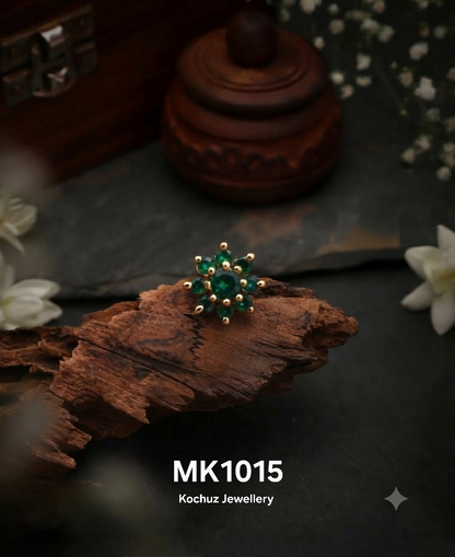 MK1015 -24 Karat Gold Plated Nose Pin