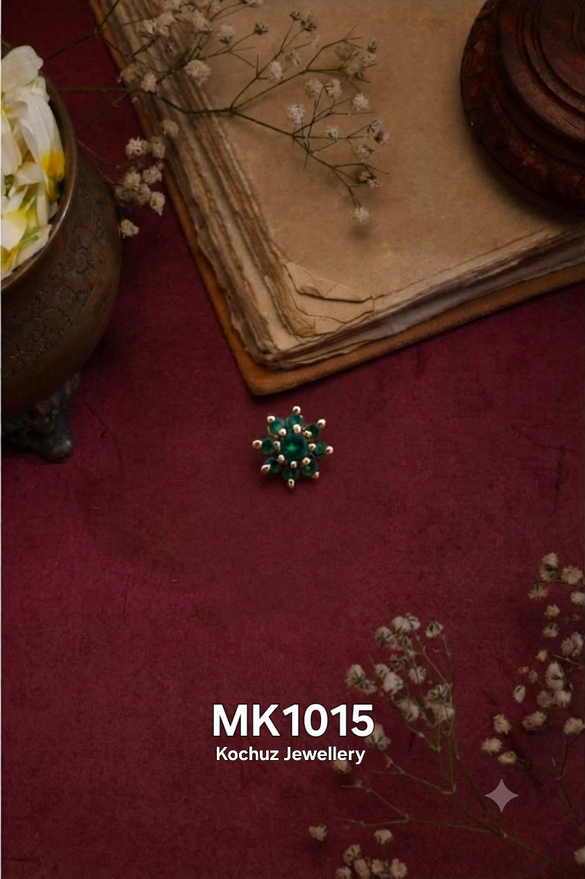 MK1015 -24 Karat Gold Plated Nose Pin