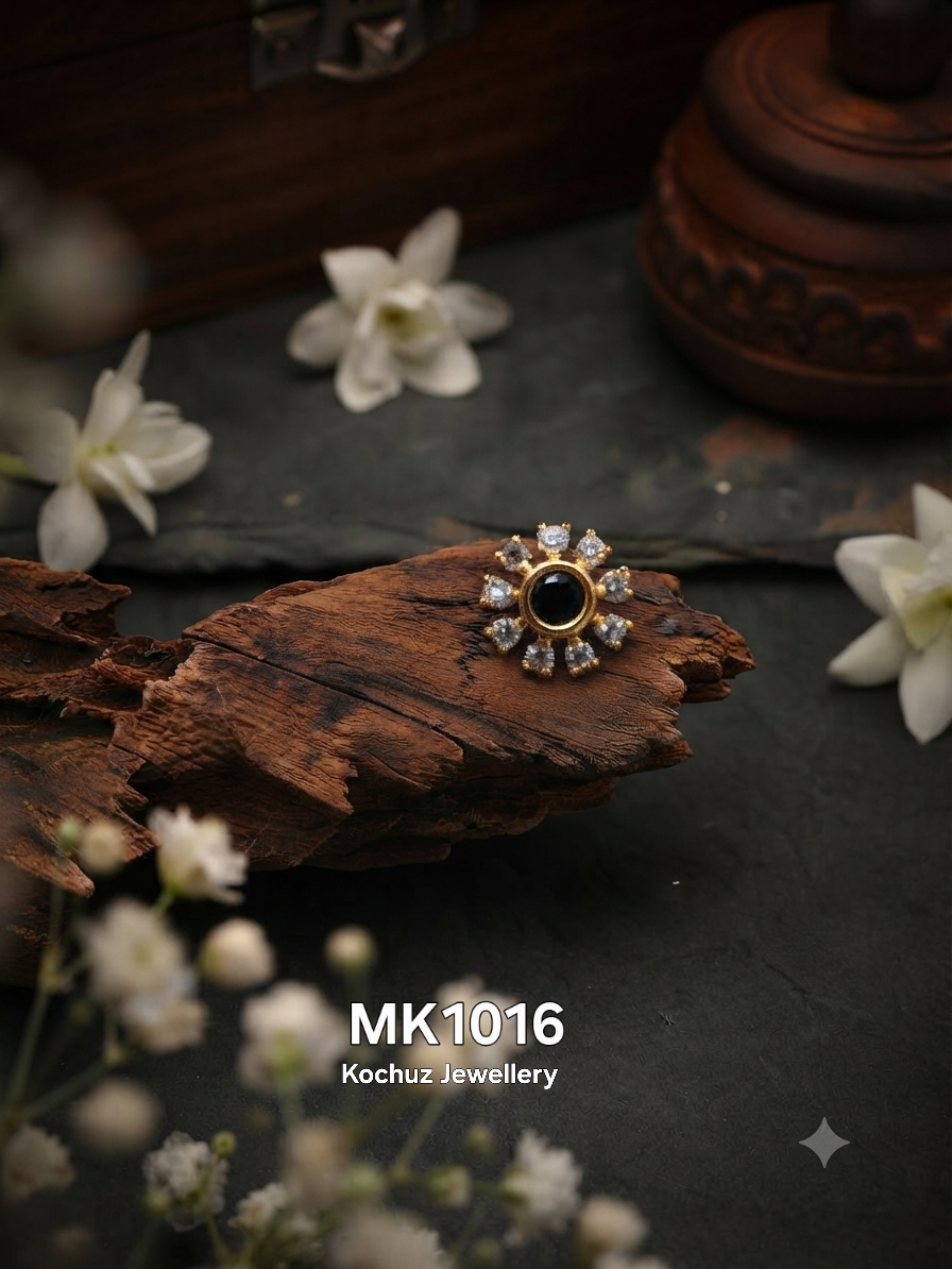 MK1016 -24 Karat Gold Plated Nose Pin