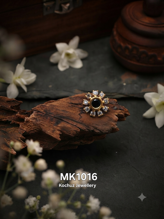 MK1016 -24 Karat Gold Plated Nose Pin