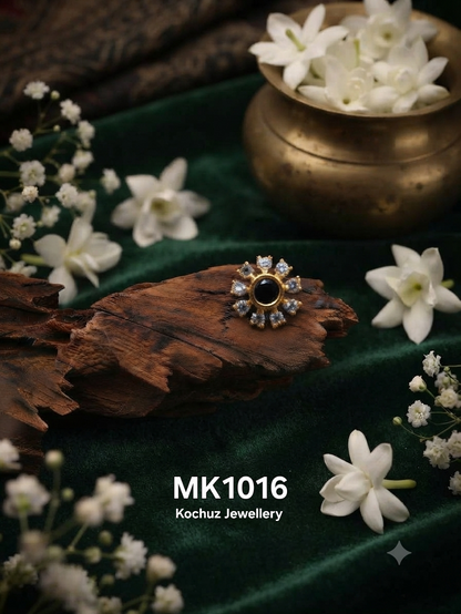 MK1016 -24 Karat Gold Plated Nose Pin