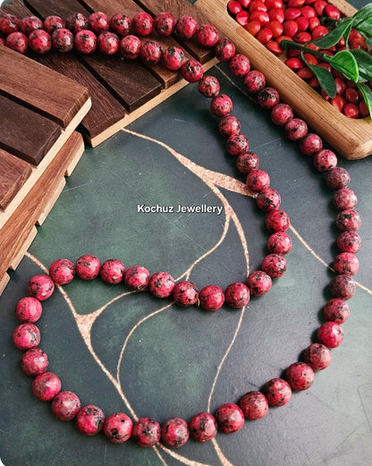 NECK1075 - Agate Bead Neckpiece