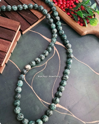 NECK1075 - Agate Bead Neckpiece