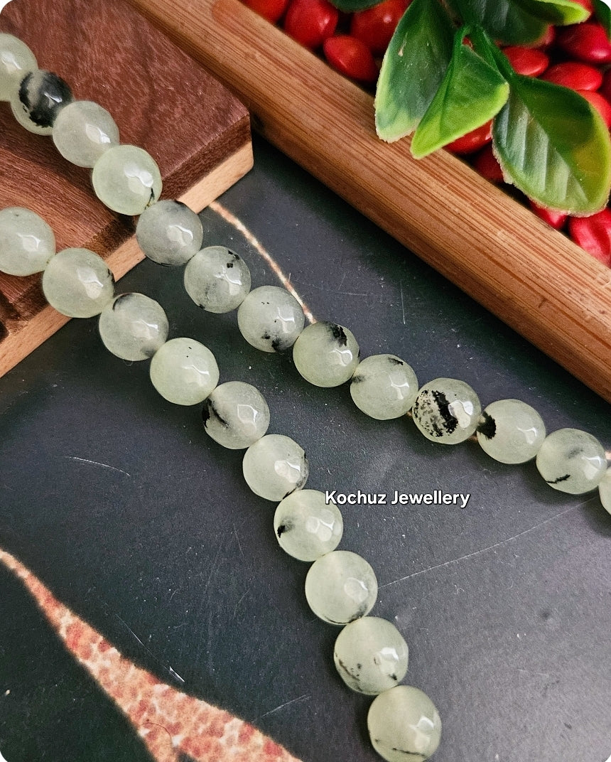NECK1078 -Agate Bead Neckpiece