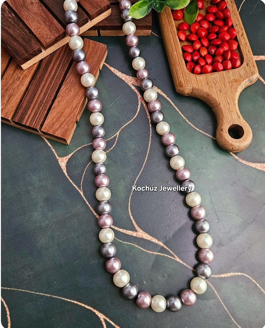 NECK1115 -Shell Pearl Neckpiece