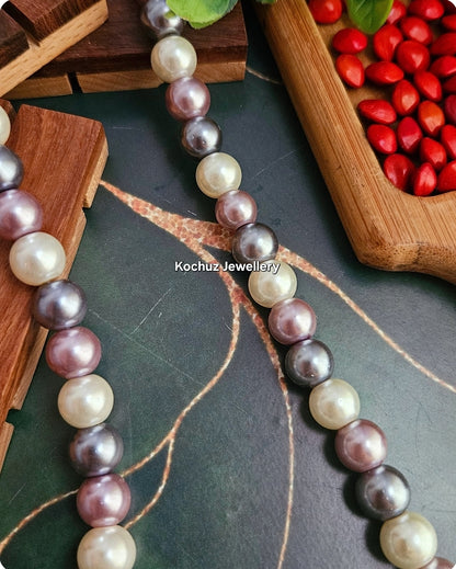 NECK1115 -Shell Pearl Neckpiece