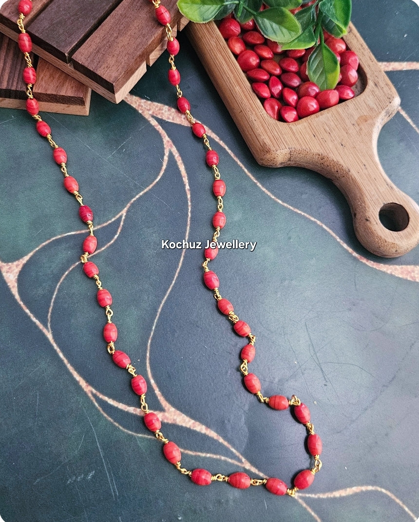 NECK1129 -Oval Coral Neckpiece