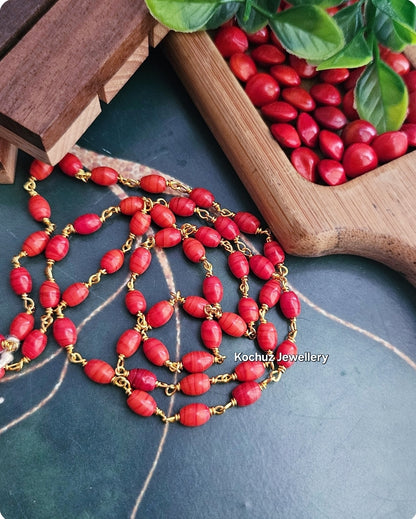 NECK1129 -Oval Coral Neckpiece