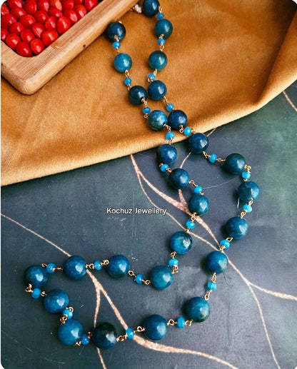 NECK1158 - Apatite Stone Bead Neckpiece