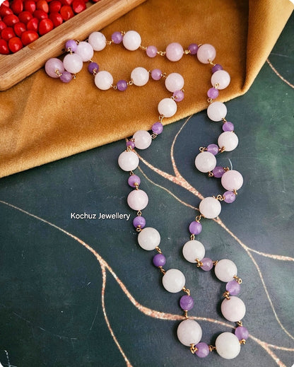 NECK1160 - Kunzite Bead Neckpiece