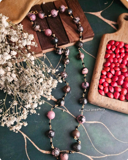 NECK1171 - Rhodonite Neckpiece