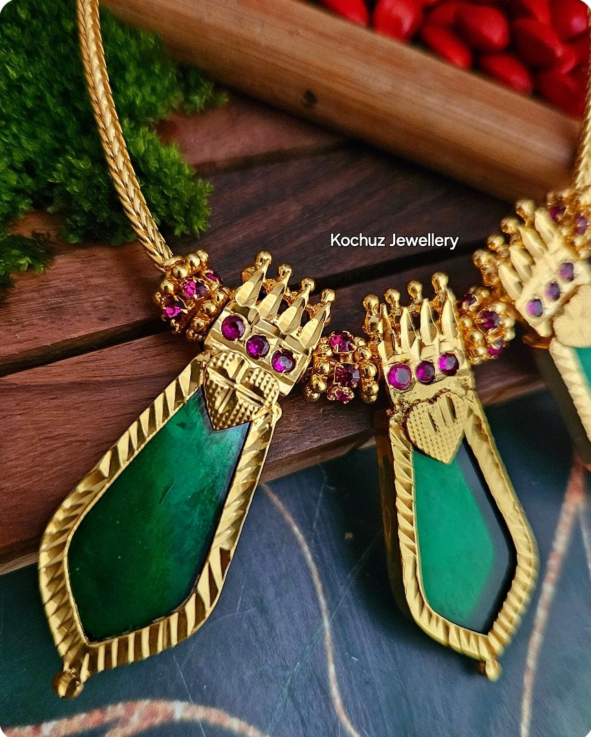 NECK1205  -Traditional Palakka Neckpiece