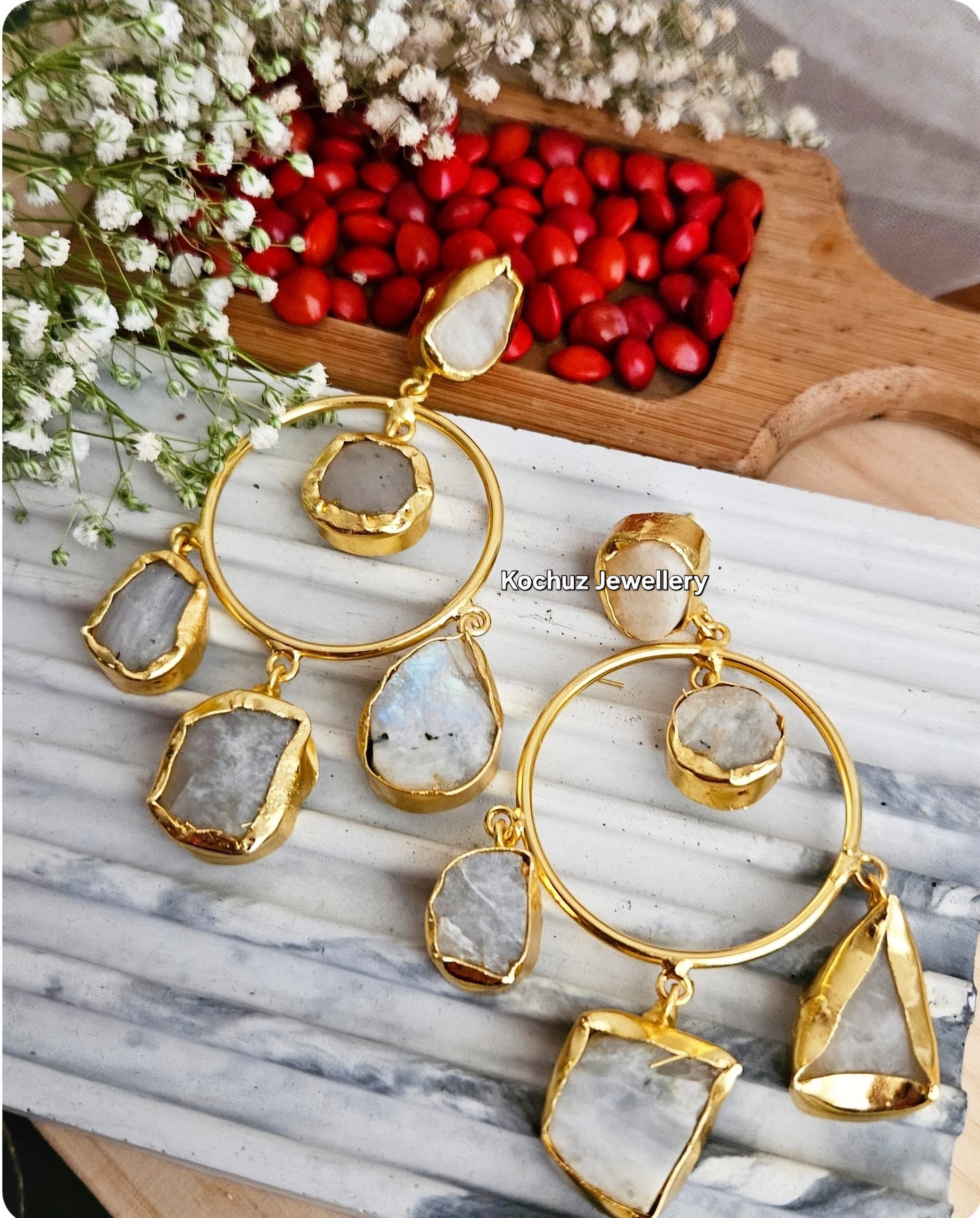 EAR1256 -Natural Stone Earrings