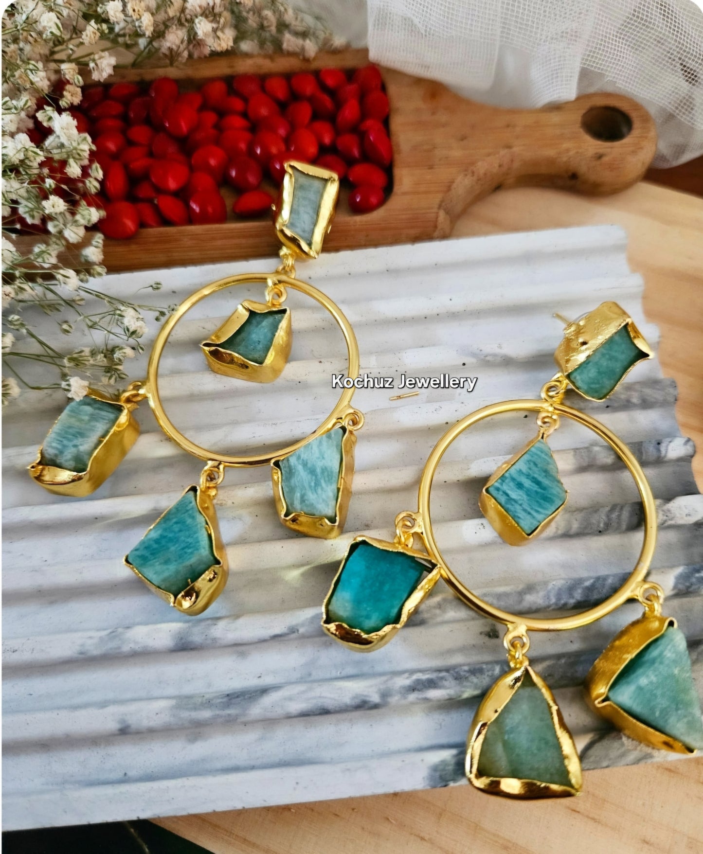EAR1256 -Natural Stone Earrings