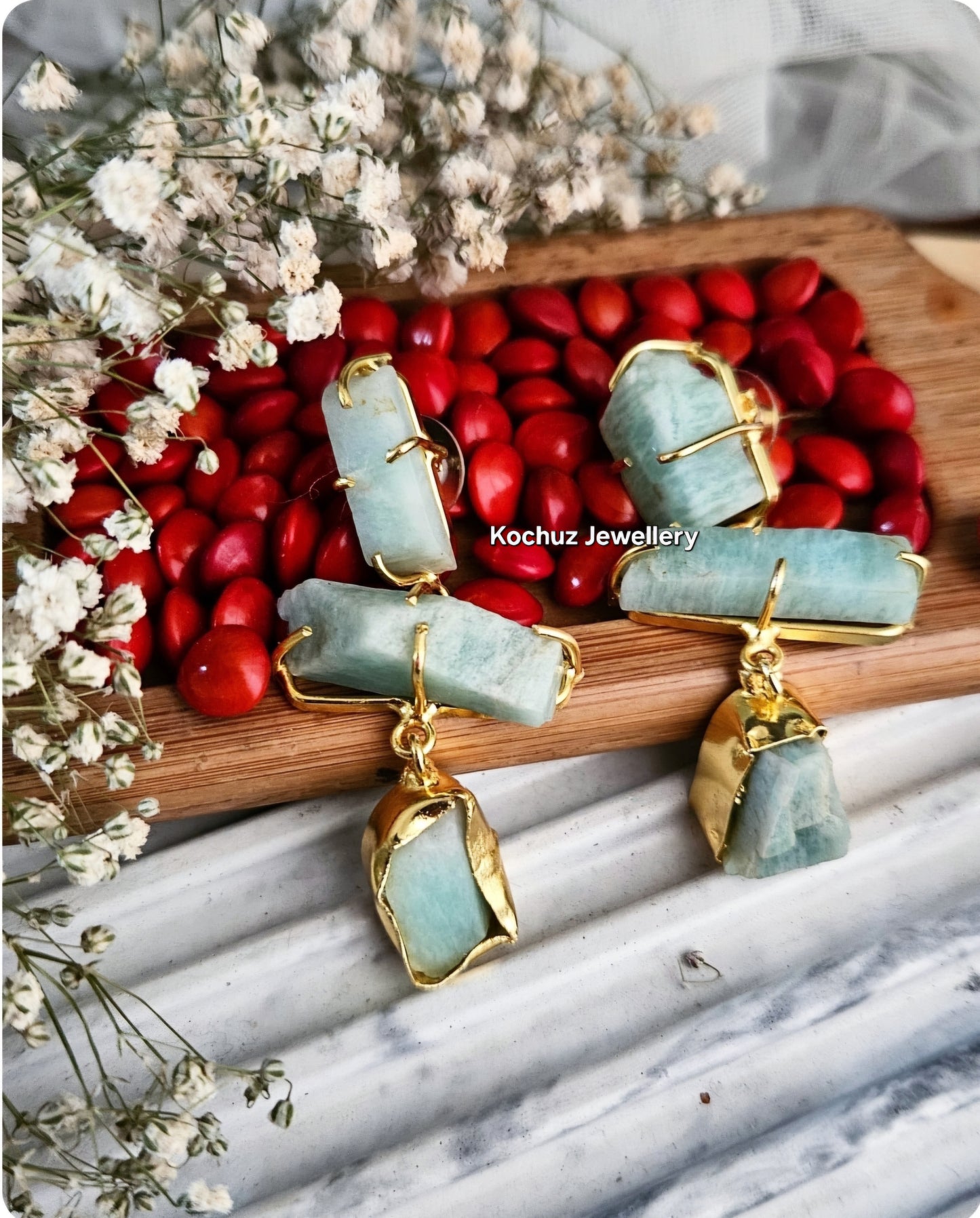 EAR1257 -Natural Stone Earrings