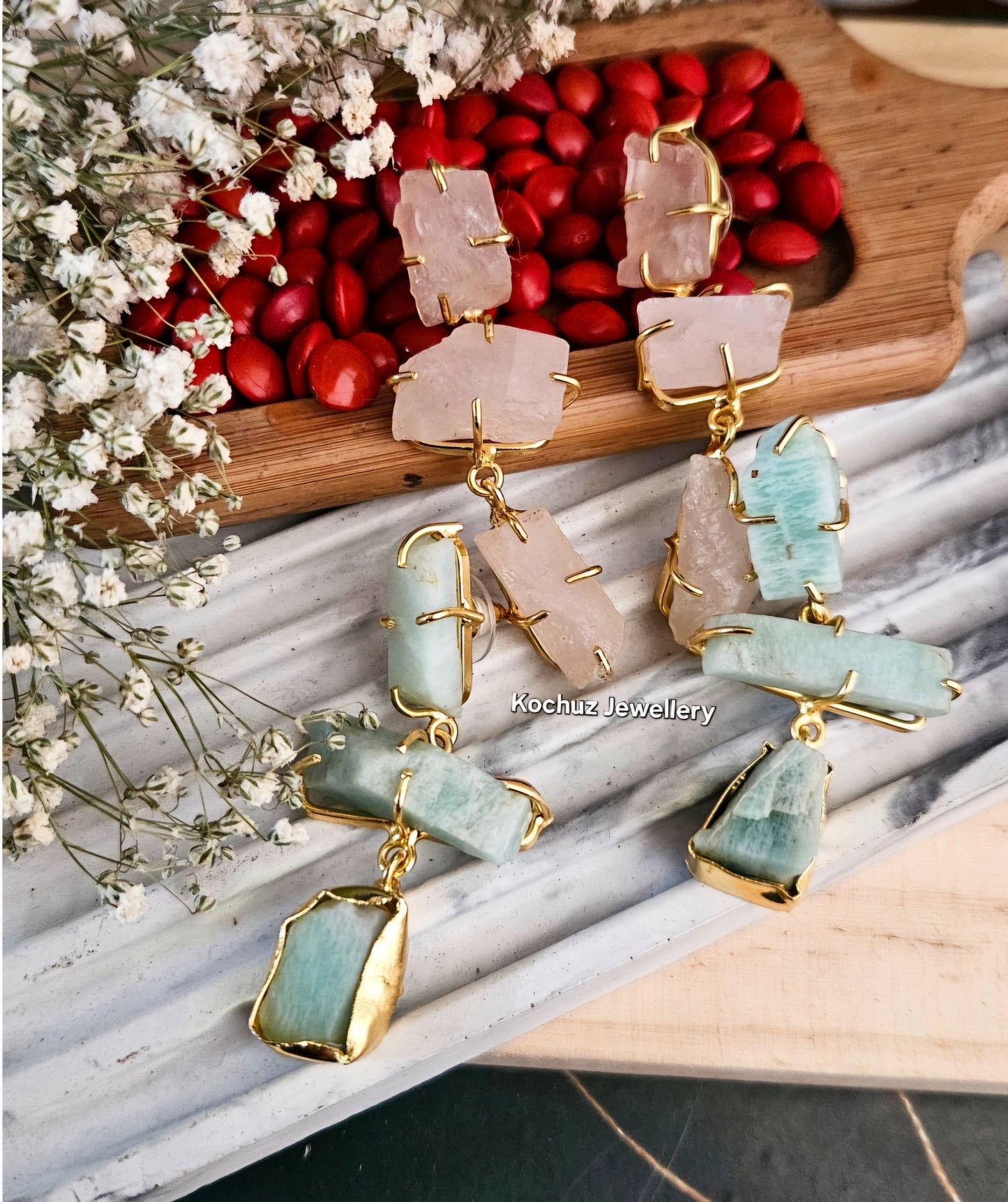 EAR1257 -Natural Stone Earrings
