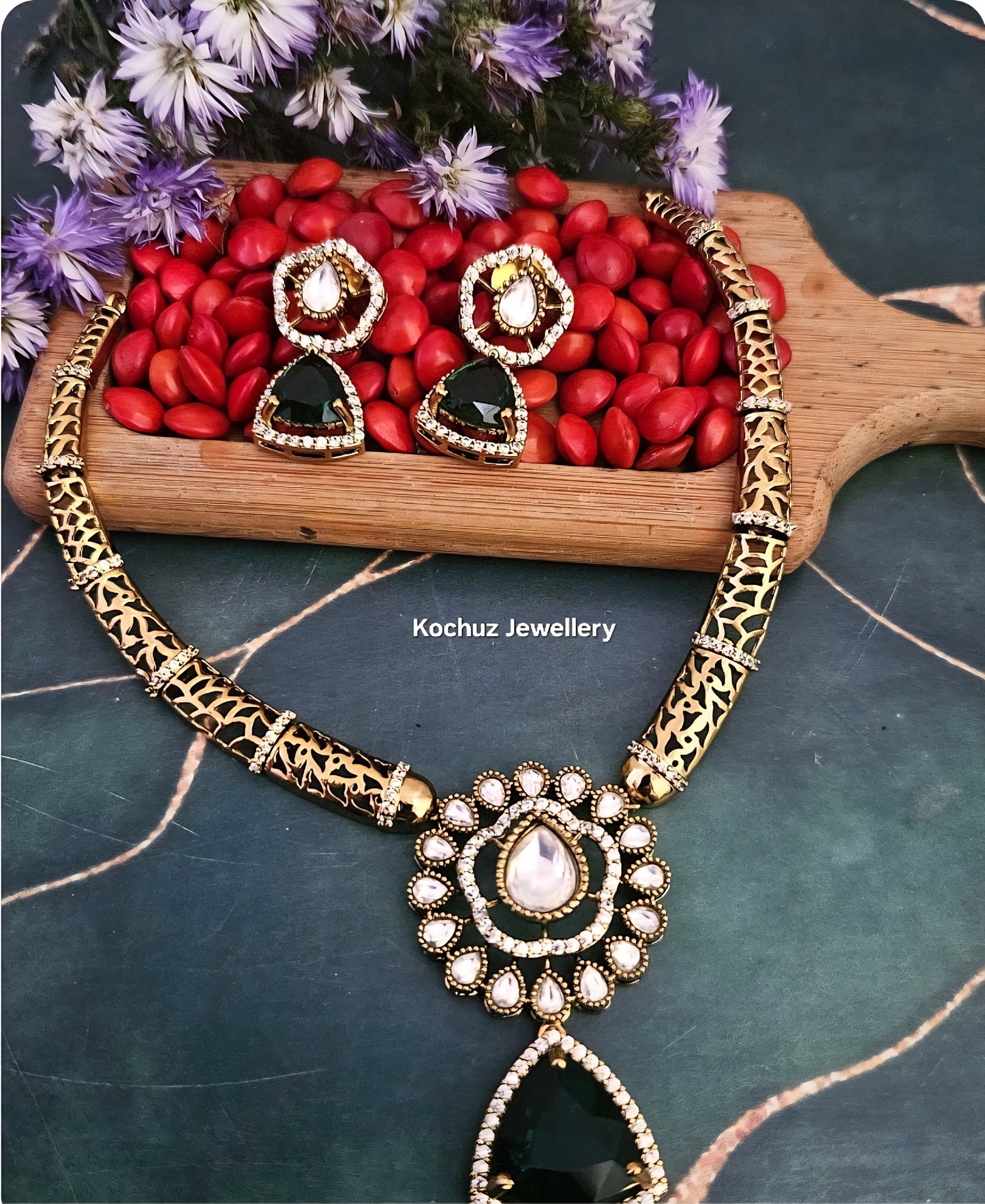 NECK1302- Designer Neckpiece (Manju Warrier Inspired)