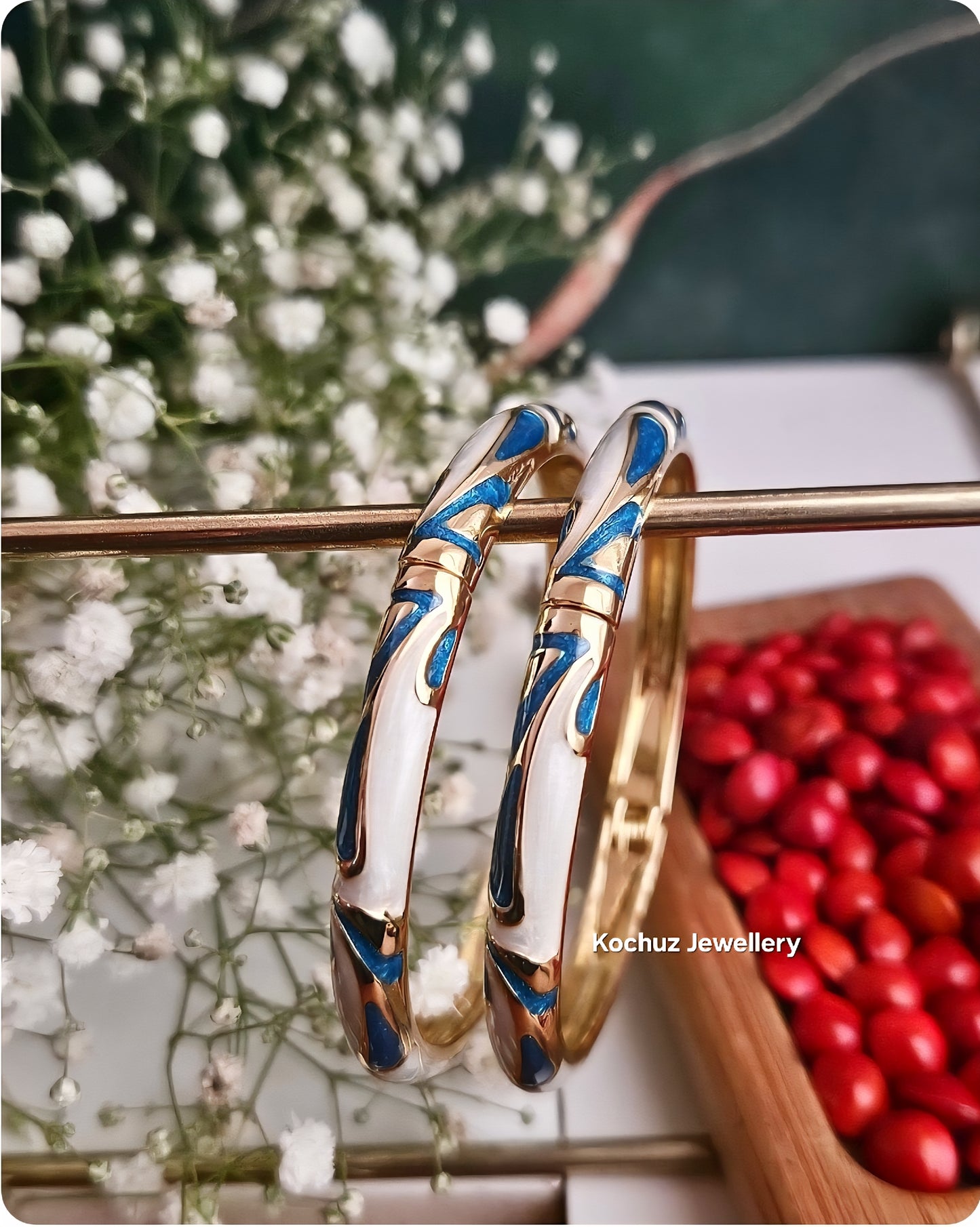 BANG1267 -Anti Tarnish Italian Enamel Meenakari Bangles