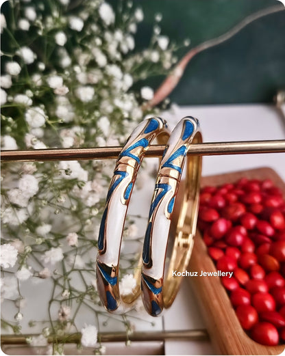BANG1267 -Anti Tarnish Italian Enamel Meenakari Bangles
