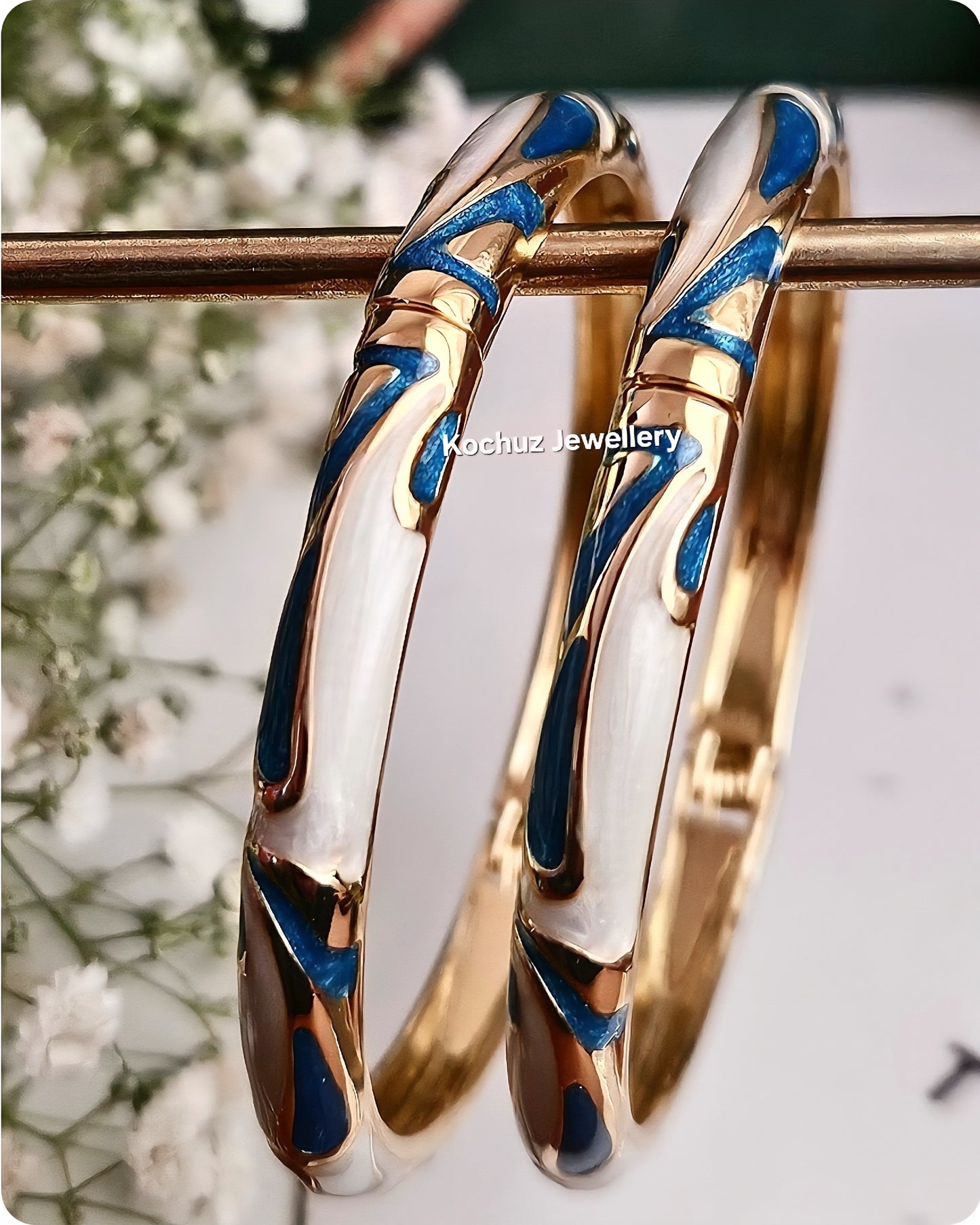 BANG1267 -Anti Tarnish Italian Enamel Meenakari Bangles