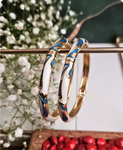 BANG1267 -Anti Tarnish Italian Enamel Meenakari Bangles