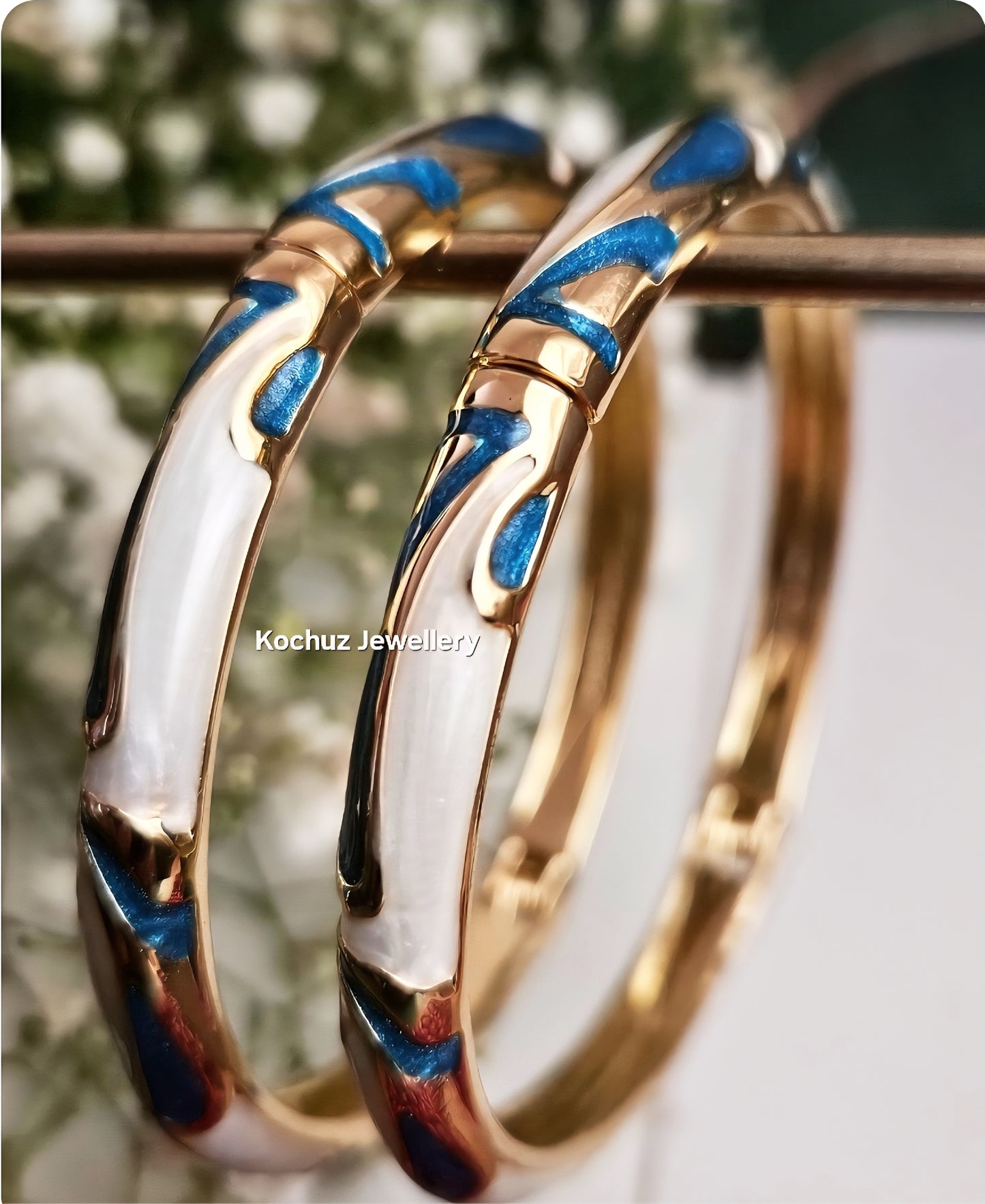 BANG1267 -Anti Tarnish Italian Enamel Meenakari Bangles