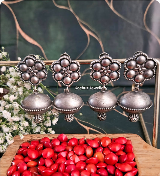 EAR1261 - Silver Look Alike Jhumka