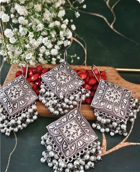 EAR1267 - Silver Look Alike Jhumka